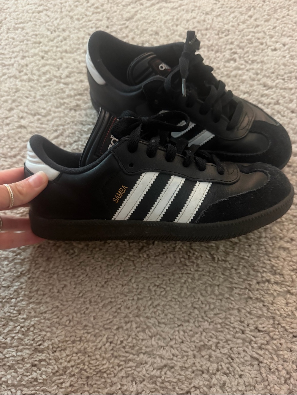 adidas Samba Sneakers in Black and White